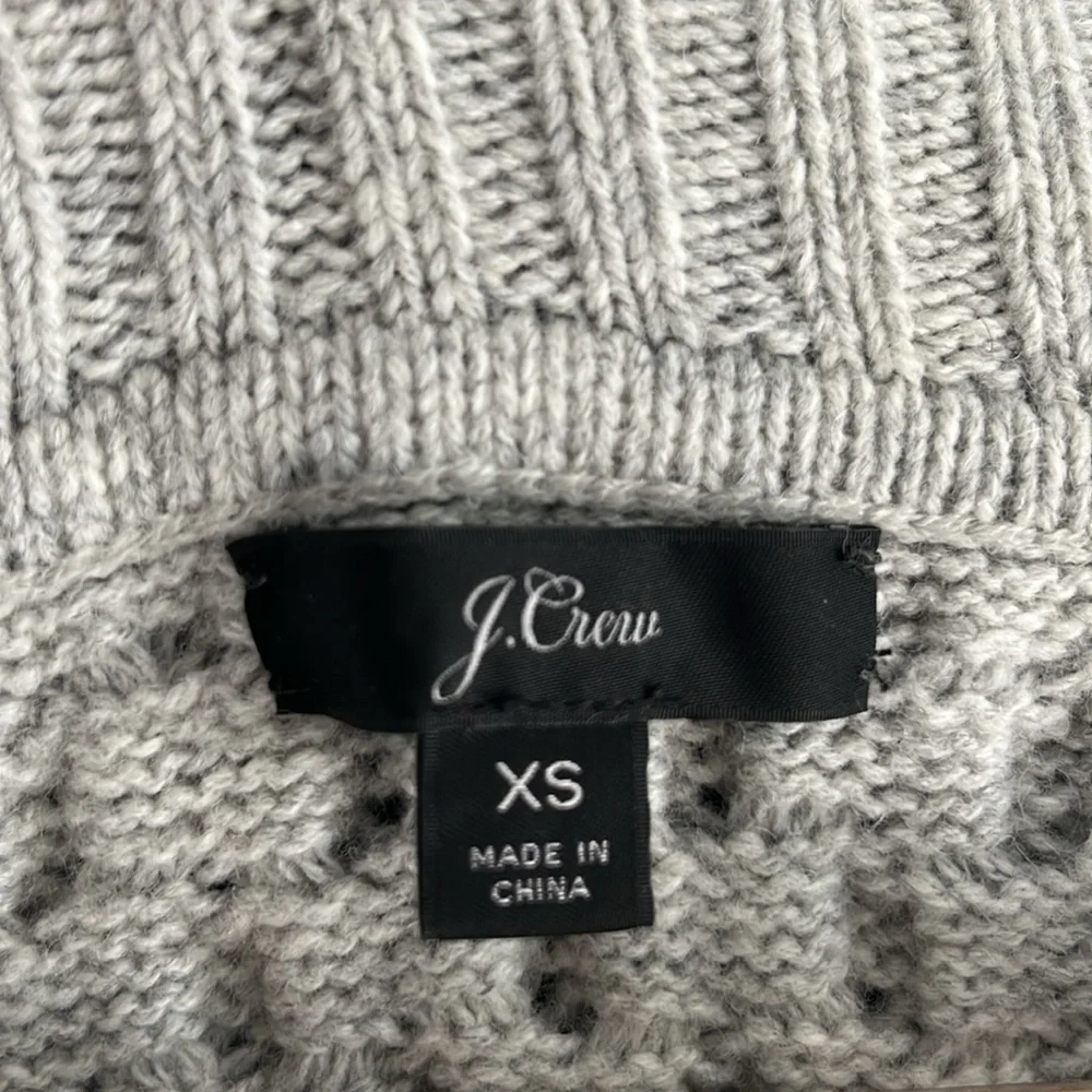 Cableknit tunic grey wool blend - Picture 2 of 3